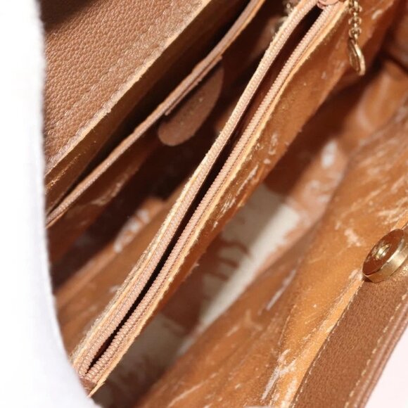 GUCCI Bamboo Hand Bag Suede Leather Beige Gold - Picture 12 of 16